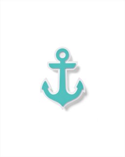 Bogg Bit - Turquoise Anchor Bogg Bit - Turquoise Anchor