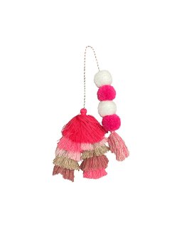 Bogg Bag Bauble - Straw Market Double Tassel Bogg Bag Bauble - Straw Market Double Tassel