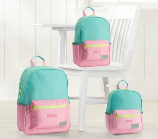 Astor Pink Aqua Backpacks Astor Pink Aqua Backpacks