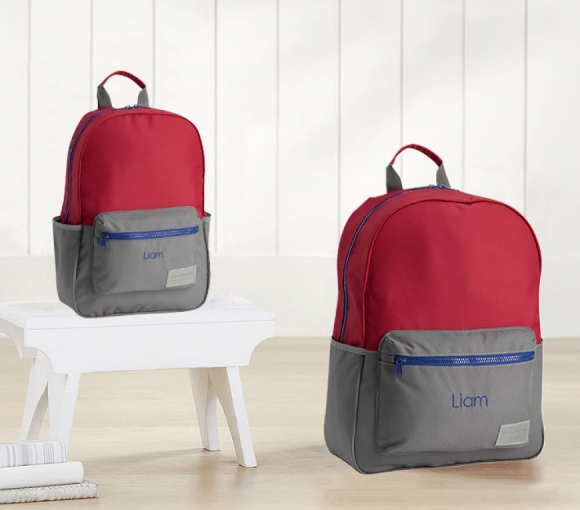 Astor Red Grey Backpacks Astor Red Grey Backpacks