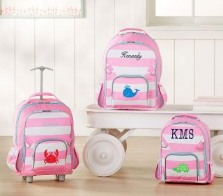 Fairfax Pink/White Stripe Backpacks Fairfax Pink/White Stripe Backpacks
