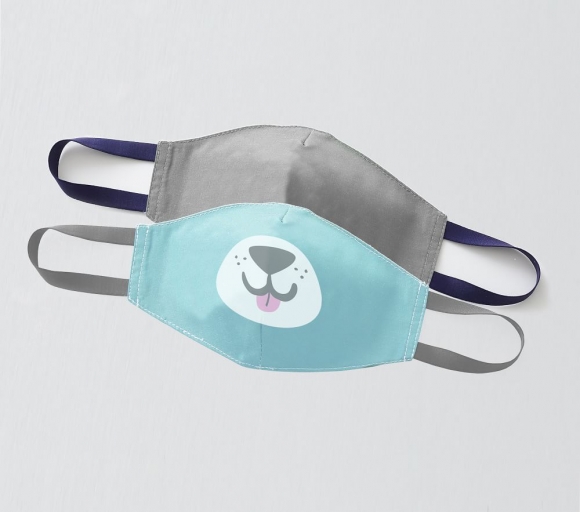 Little Critter Puppy Toddler Face Masks, Set Of 2 Little Critter Puppy Toddler Face Masks, Set Of 2
