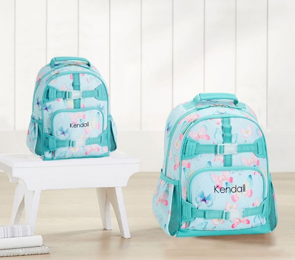 Mackenzie Aqua Gigi Butterfly Backpacks Mackenzie Aqua Gigi Butterfly Backpacks