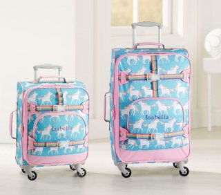 Mackenzie Aqua Unicorn Spinner Luggage Mackenzie Aqua Unicorn Spinner Luggage