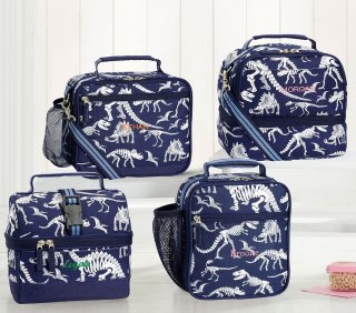 Mackenzie Blue Dino Glow-In-The-Dark Lunch Bags