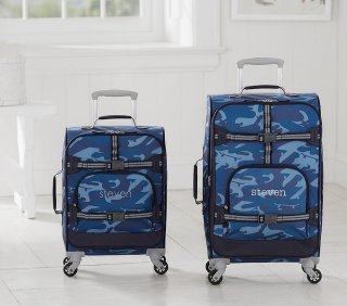 Mackenzie Blue Skateboard Camo Spinner Luggage Mackenzie Blue Skateboard Camo Spinner Luggage
