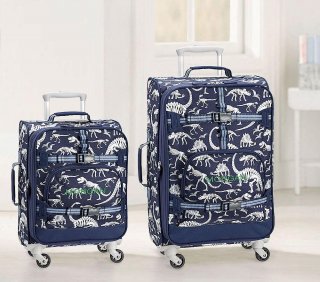 Mackenzie Blue/Grey Glow-in-the-Dark Dinos Luggage