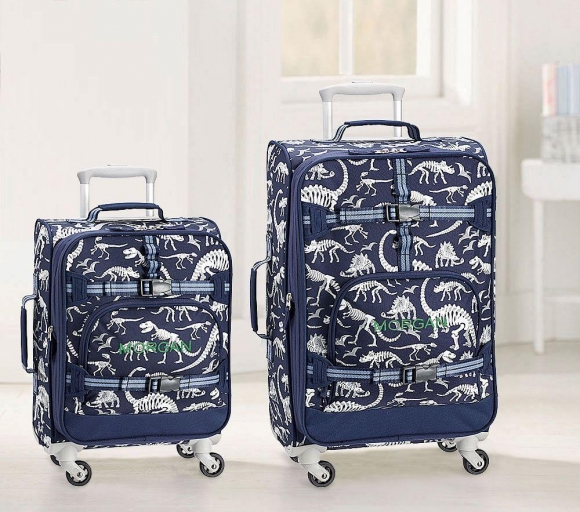 Mackenzie Blue/Grey Glow-in-the-Dark Dinos Luggage Mackenzie Blue/Grey Glow-in-the-Dark Dinos Luggage