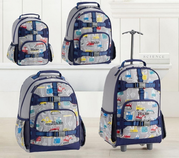 Mackenzie Grey Jax Construction Glow-in-the-dark Backpacks Mackenzie Grey Jax Construction Glow-in-the-dark Backpacks