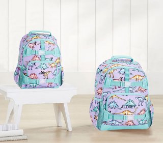 Mackenzie Lavender Multi Dinosaur Backpacks Mackenzie Lavender Multi Dinosaur Backpacks