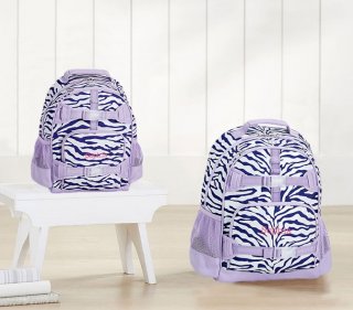Mackenzie Lavender Zebra Glitter Backpacks Mackenzie Lavender Zebra Glitter Backpacks