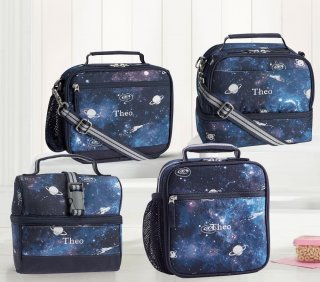 Mackenzie Navy Galaxy Glow-in-the-dark Lunch Boxes