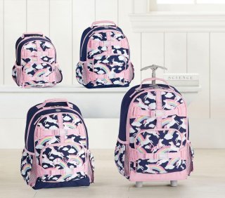 Mackenzie Navy Rainbow Unicorn Glow-in-the-Dark Backpacks Mackenzie Navy Rainbow Unicorn Glow-in-the-Dark Backpacks