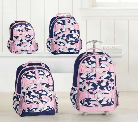 Mackenzie Navy Rainbow Unicorn Glow-in-the-Dark Backpacks Mackenzie Navy Rainbow Unicorn Glow-in-the-Dark Backpacks