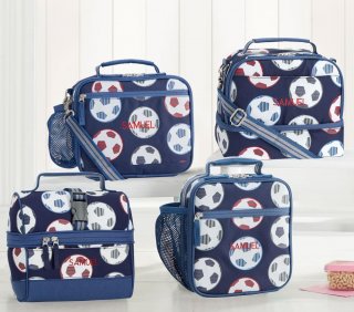 Mackenzie Navy Soccer Glow-in-the-dark Lunch Boxes Mackenzie Navy Soccer Glow-in-the-dark Lunch Boxes