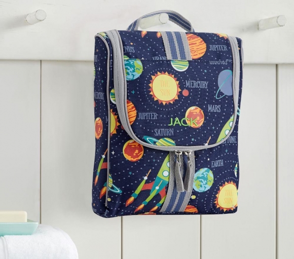 Mackenzie Navy Solar System Glow-in-the-dark Toiletry Bag Mackenzie Navy Solar System Glow-in-the-dark Toiletry Bag
