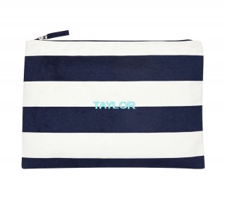 Mark & Graham x pbk Navy Rugby Stripe Wet/Dry Bag