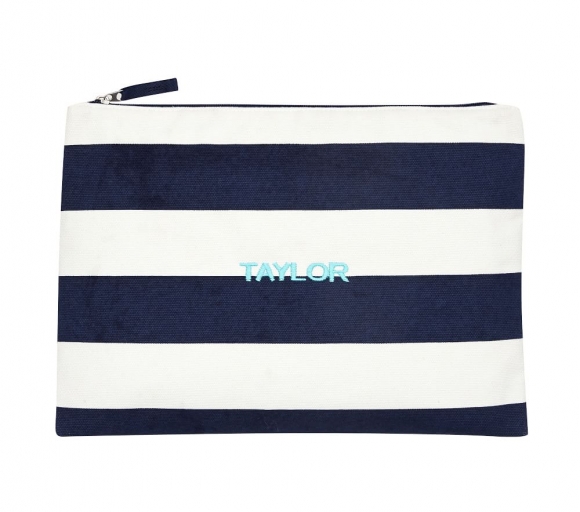 Mark & Graham x pbk Navy Rugby Stripe Wet/Dry Bag Mark & Graham x pbk Navy Rugby Stripe Wet/Dry Bag