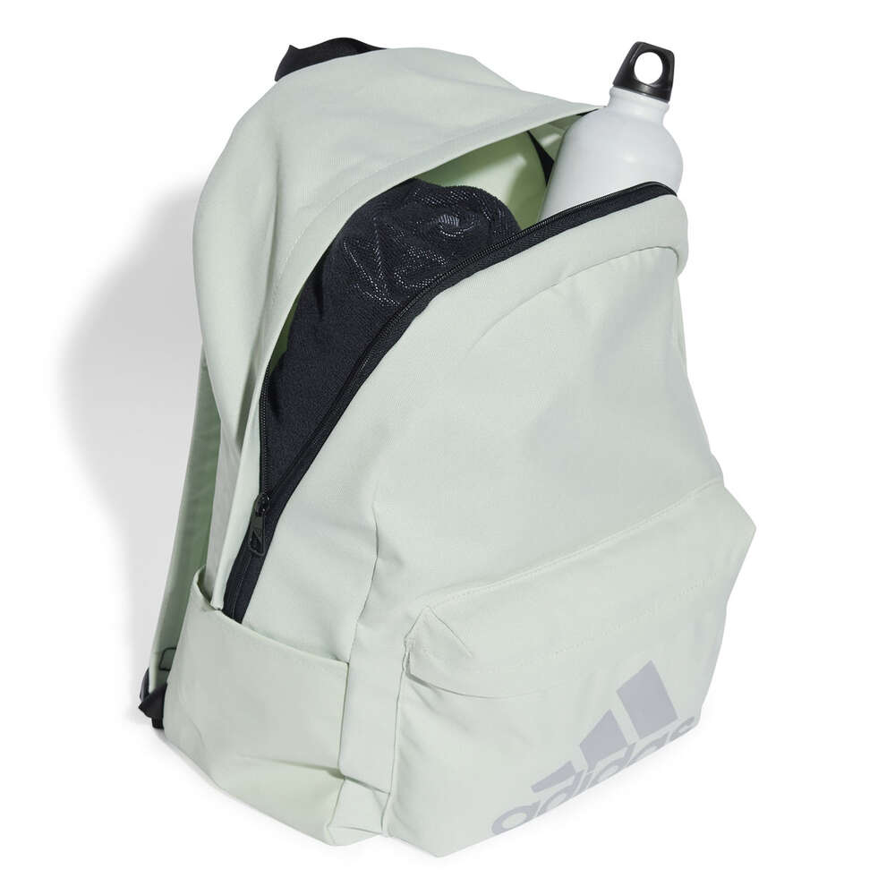 adidas Classic Badge of Sport 3-Stripes Backpack - Grey