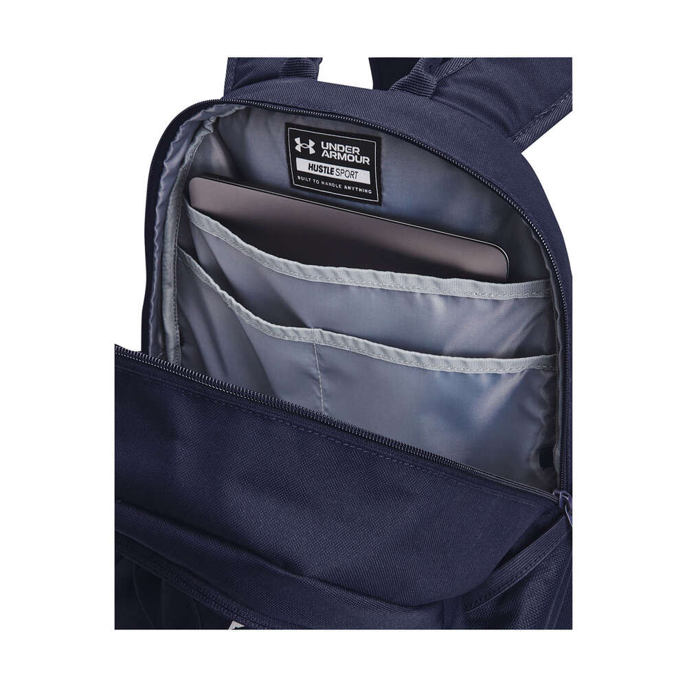 Under Armour Hustle Sport Backpack - Navy / Silver