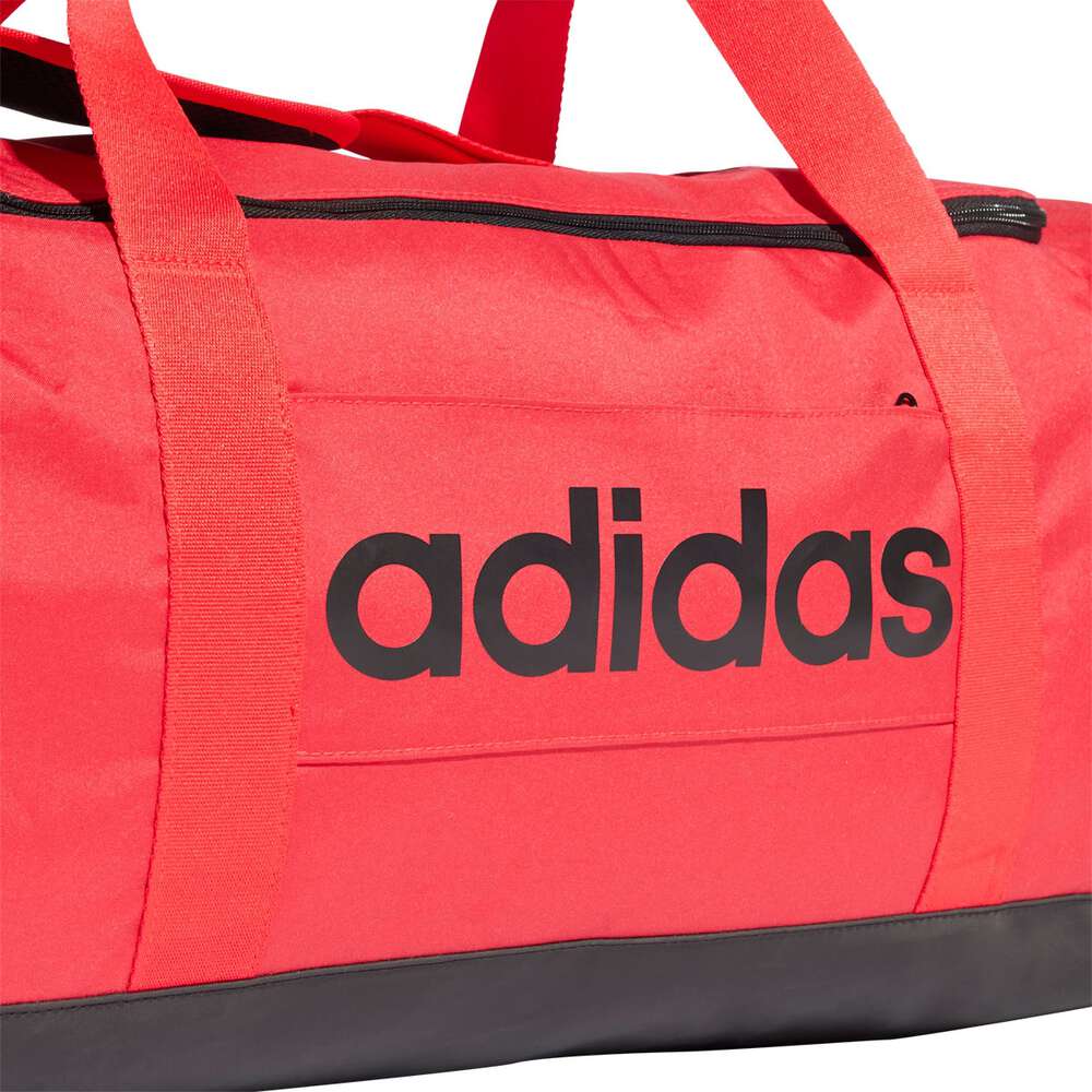 adidas Linear Duffle Bag Medium Red/black M - Red / Black
